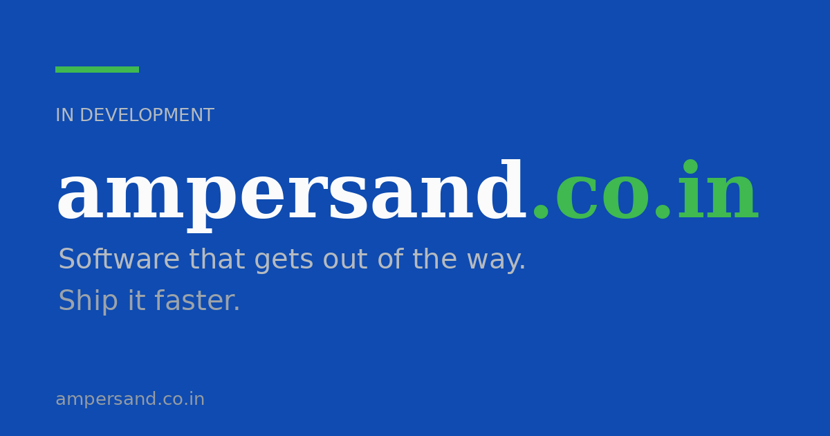 Link preview image for ampersand.co.in